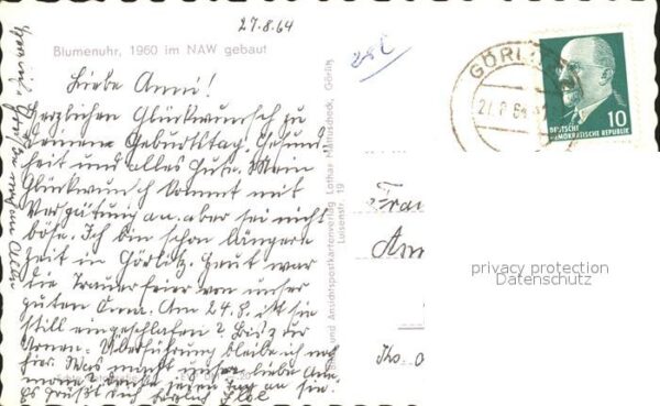 Goerlitz Blumenuhr mit Kaisertrutz Bastei – Bild 2