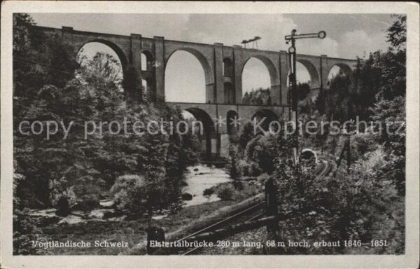 Bruecken Bauwerke Elstertalbrücke Vogtländische Schweiz E