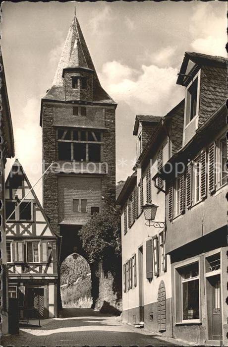 Bacharach Rhein Turm Torbogen