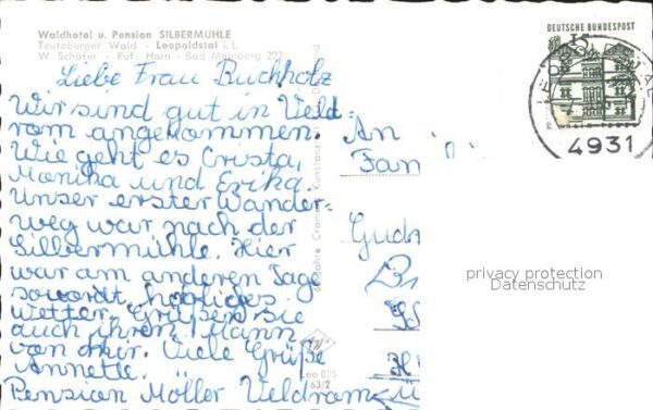 Leopoldstal Lippe Waldhotel Pension Silbermühle Teutoburg – Bild 2