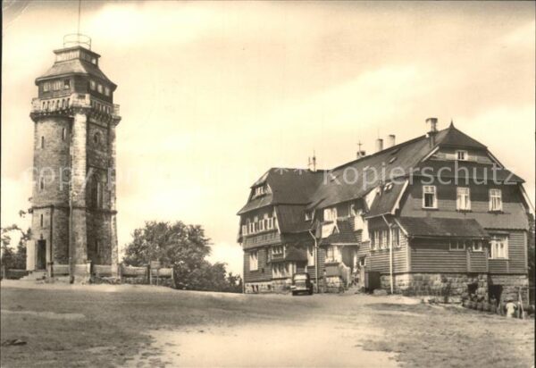 Auersberg Wildenthal Turm und Berghaus