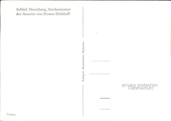 Meersburg Bodensee Sterbezimmer Annette von Droste Hülshof – Bild 2