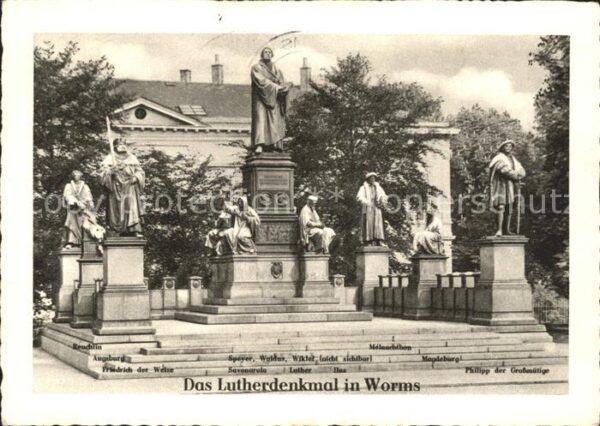 Worms Rhein Lutherdenkmal Entwurf Ernst Rietschel