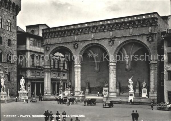 Firenze Florenz Piazza Signoria Loggia dell Orcagna