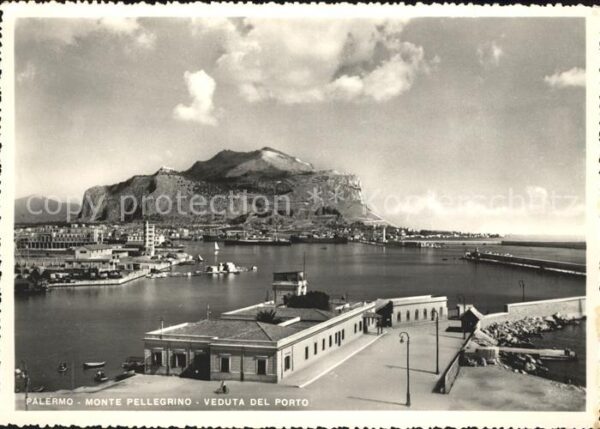 Palermo Sicilia Monte Pellegrino veduta del Porto