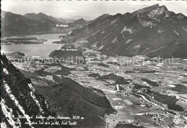 Bad Ischl Salzkammergut Blick von Katrin Alpe Tal der Ischl Alp