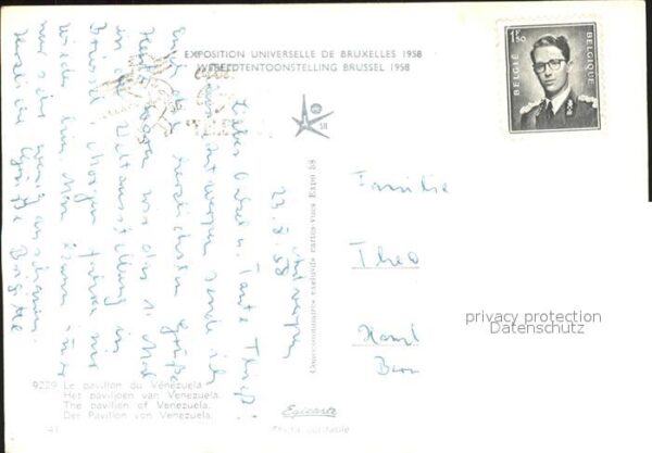 Bruxelles Bruessel Expedition Universelle 1958 Pavillon du – Bild 2