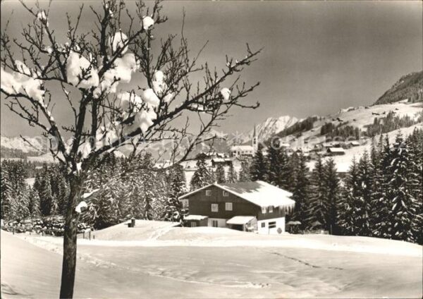Riezlern Kleinwalsertal Vorarlberg Haus Vogtland Winterpanorama