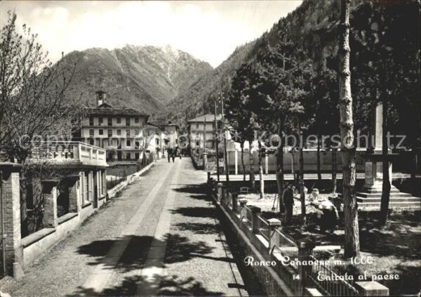 Ronco Canavese Entrata al paese