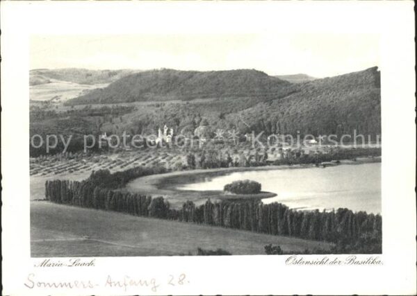 Maria Laach Glees Ostansicht der Basilika Abtei Laacher S