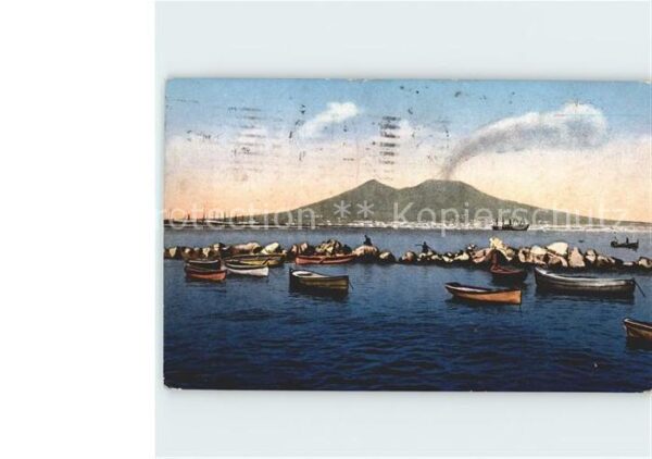 Napoli Neapel Vesuvio visto da S. Lucia Vulkan