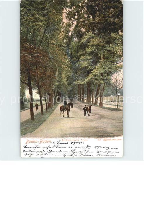 Baden-Baden Lichtenthaler Allee Reiter