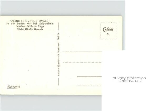 Walporzheim Weinhaus Felsidylle Bunte Kuh Felsforma – Bild 2