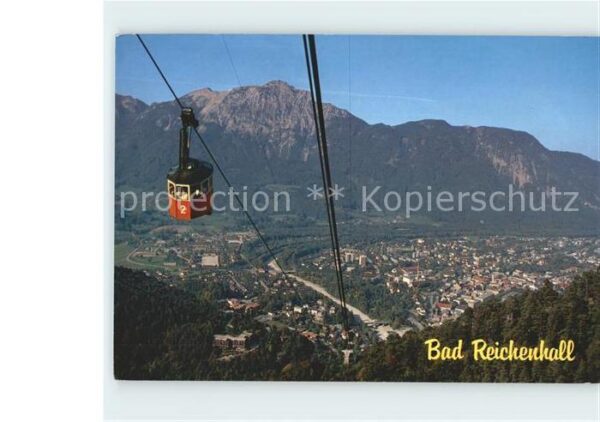 Bad Reichenhall Panorama Blick vom Predigtstuhl Seilbah