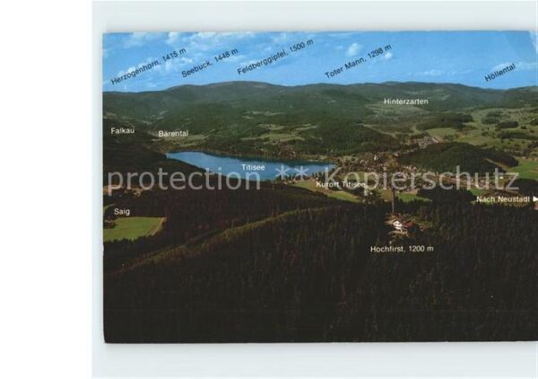 Titisee Panorama Blick über den Hochfirst Schwa