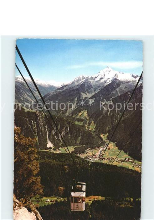Mayrhofen Zillertal Panorama Blick von der Penkenbahn Bergs