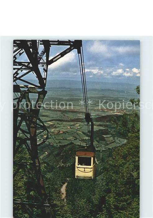 Freiburg Breisgau Schauinsland Bergbahn Panorama Rheintal