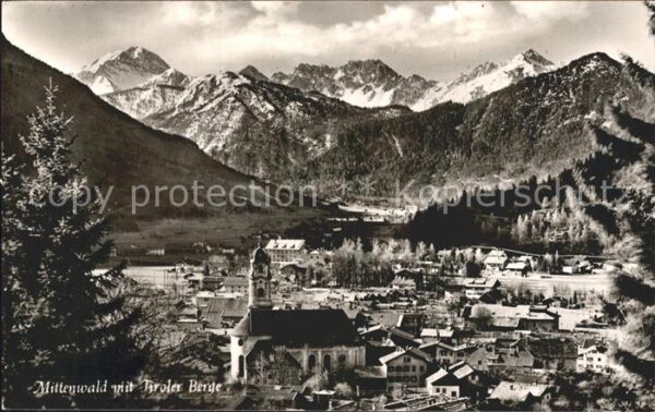 Mittenwald Karwendel Tirol Ortsansicht
