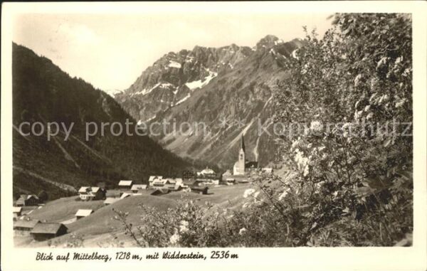 Mittelberg Kleinwalsertal Widderstein