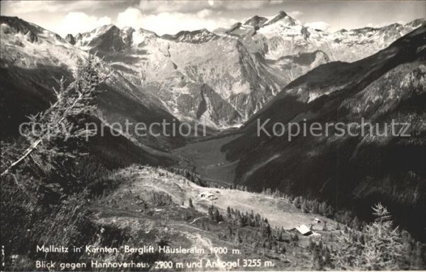 Mallnitz Kaernten Berglift Häusleralm Hannoverhaus Ankoge