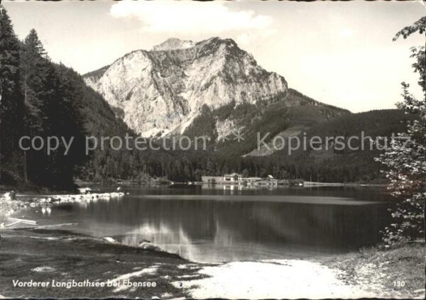 Ebensee Oberoesterreich Vorderer Langbathsee