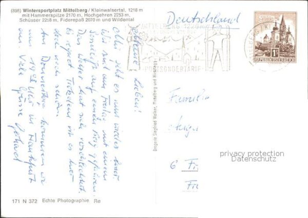Mittelberg Kleinwalsertal Hammerspitze Hochgehren Schüsser Fidere – Bild 2