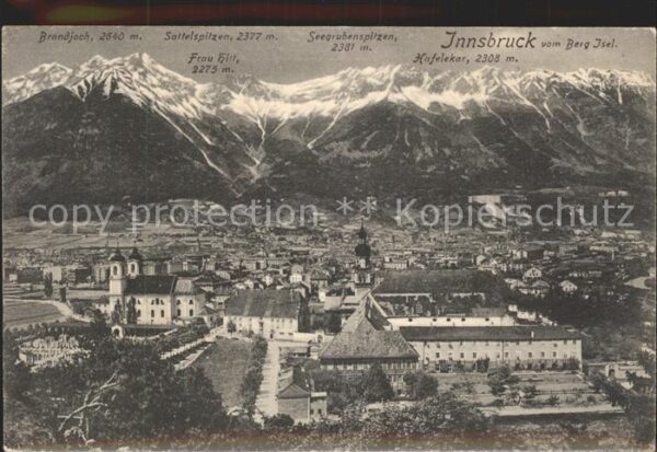 Innsbruck Brandjoch Sattelspitzen Frau Hitt Seegr
