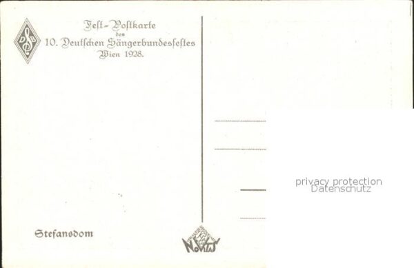 Wien Stefansdom 10 Deutschen Sängerbundesfes – Bild 2