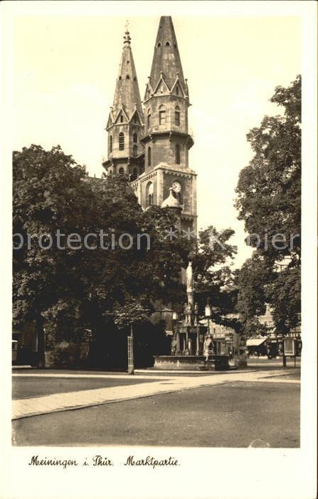 Meiningen Thueringen Marktplatz