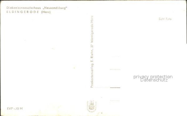 Elbingerode Harz Diakonissenmutterhaus Neuvandsburg – Bild 2