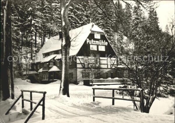 Baerenfels Erzgebirge Putzmühle im Pöbeltal