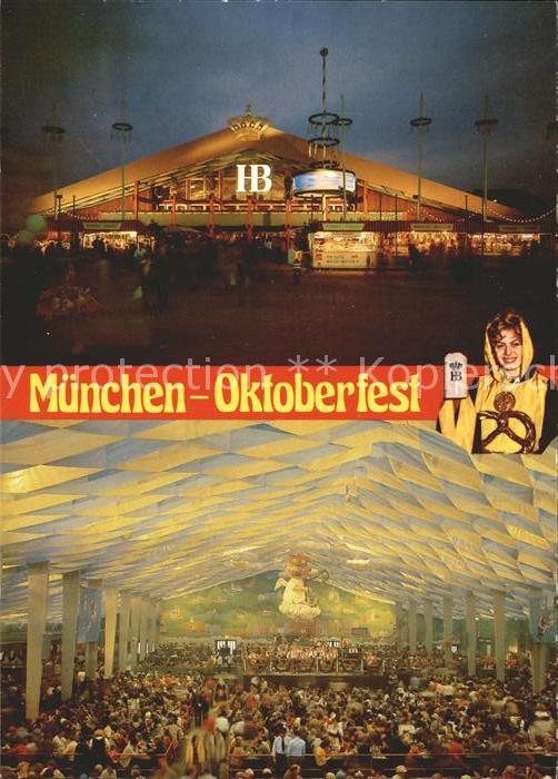 Muenchen Oktoberfest Hofbräu-Festzelt Wiesen