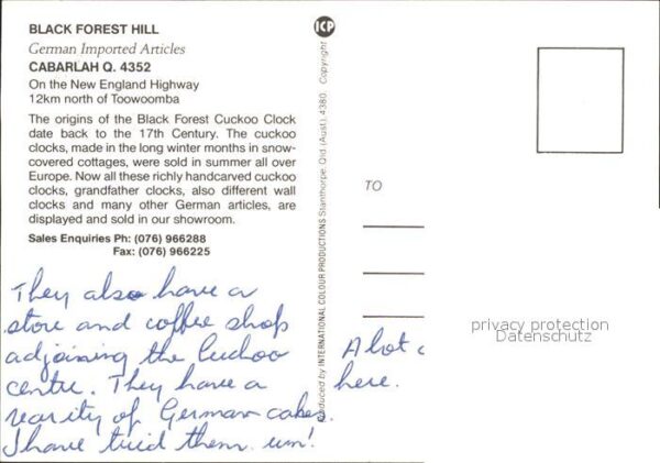 New England Black Forest Hill Cuckoo Clock Centre – Bild 2