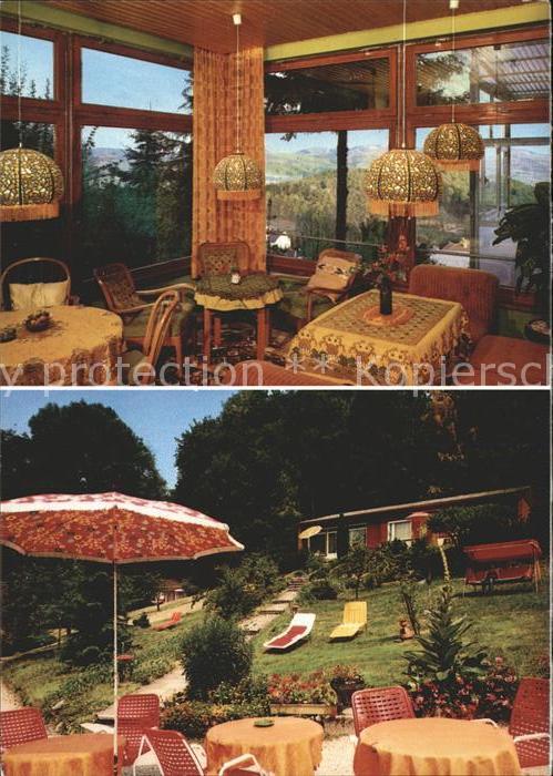 Lindenfels Odenwald Haus Luginsland mit Landkarte