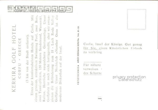 Korfu Corfu Kerkira Golfhotel – Bild 2