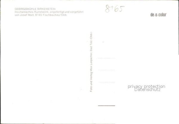Birkenstein Gebirgsmühle Kunstwerk – Bild 2