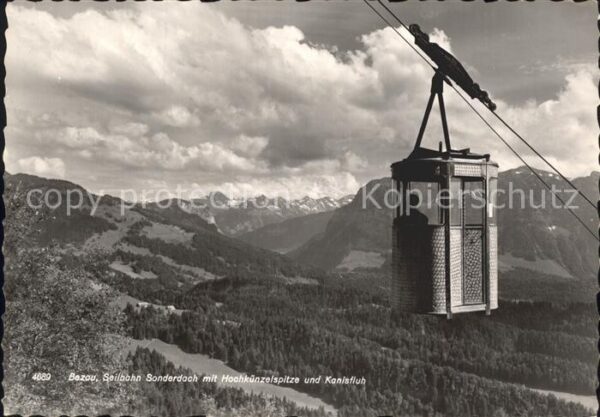 Bezau Vorarlberg Seilbahn Sonderdach Kanisfluh