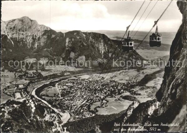 Bad Reichenhall Seilbahn Blick vom Predigerstuhl