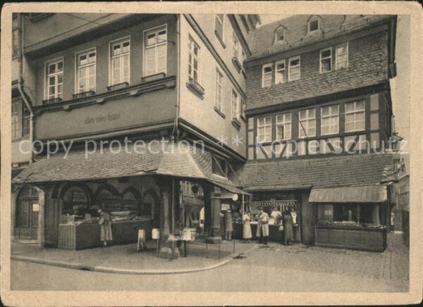 Frankfurt Main Fleischschirnen Alter Markt Rotes Haus