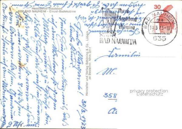 Bad Nauheim Staatsbad Badekabine – Bild 2