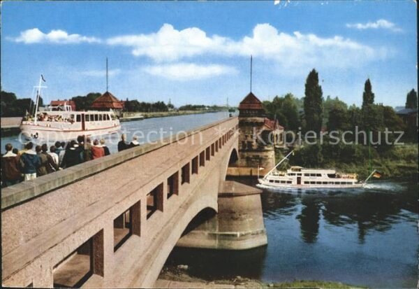 Minden Westfalen Wasserstrassenkreuz Brücke Mittellandka