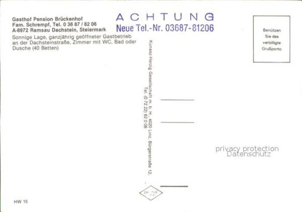 Ramsau Dachstein Steiermark Gasthaus Pension Brückenhof – Bild 2