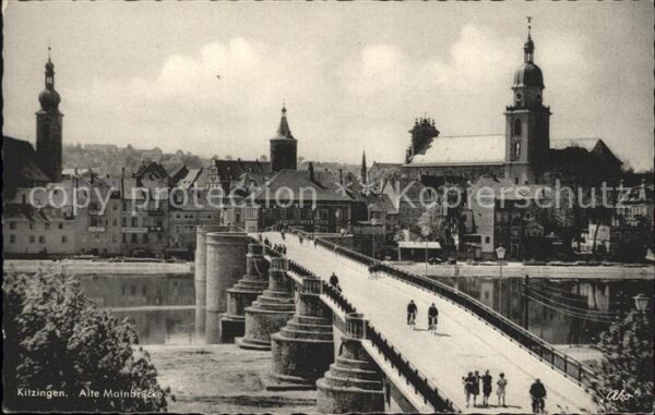 Kitzingen Main Alte Mainbrücke