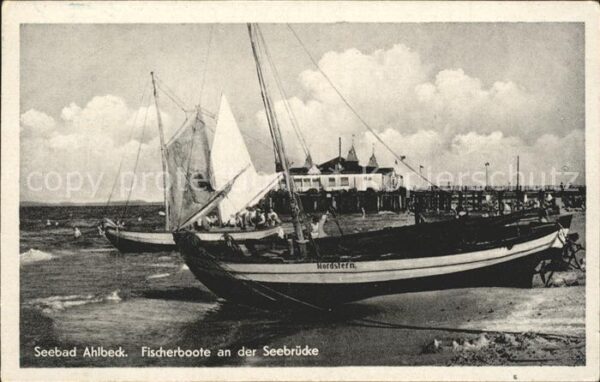 Ahlbeck Ostseebad Fischerboote Seebrücke