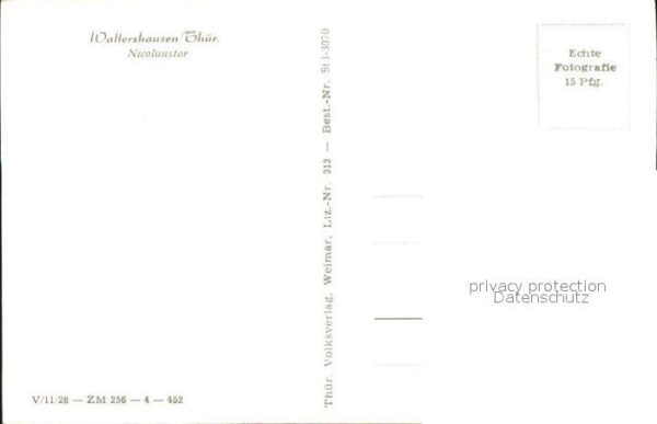 Waltershausen Gotha Nicolaustor – Bild 2