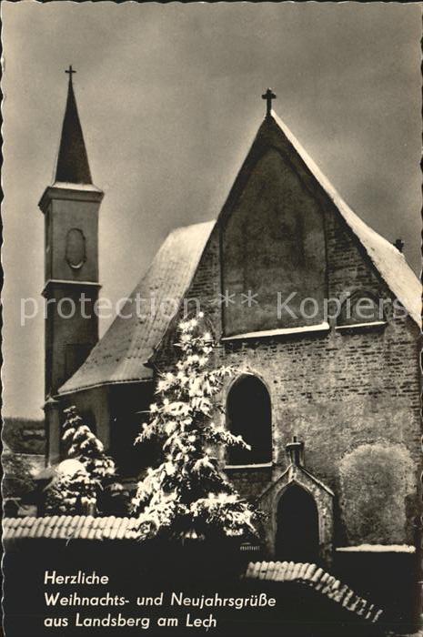 Landsberg Lech Weihnachts Neujahrgrüsse Kirche