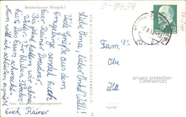 Breitenbrunn Erzgebirge Ortsansicht – Bild 2