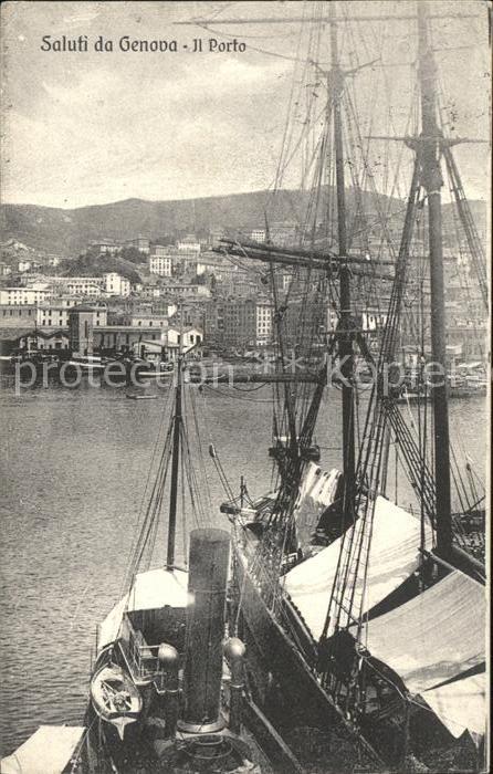 Genova Genua Liguria Porto Segelschiff
