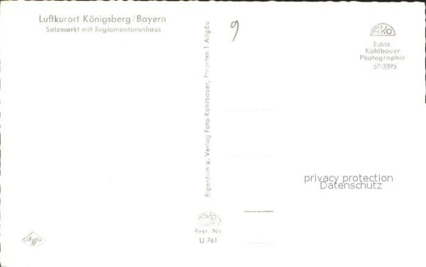 Koenigsberg Bayern Salzmarkt Regiomontanushaus – Bild 2