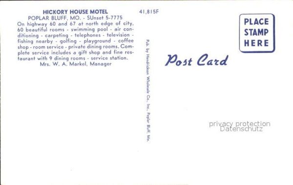 Poplar Bluff Hickory House Motel – Bild 2